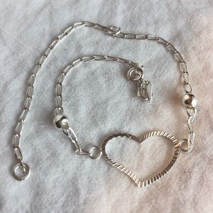 Heart ankle bracelet
